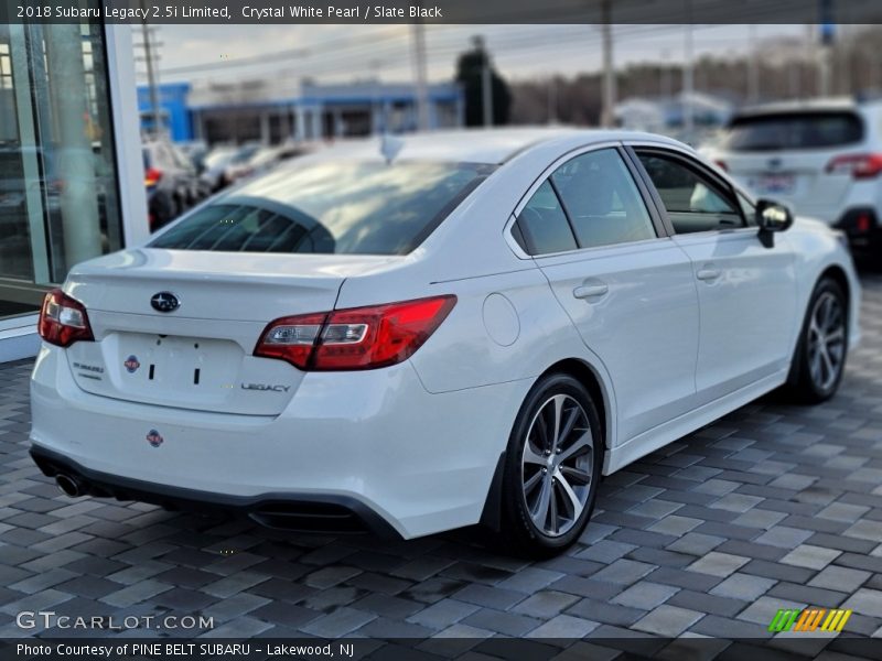 Crystal White Pearl / Slate Black 2018 Subaru Legacy 2.5i Limited