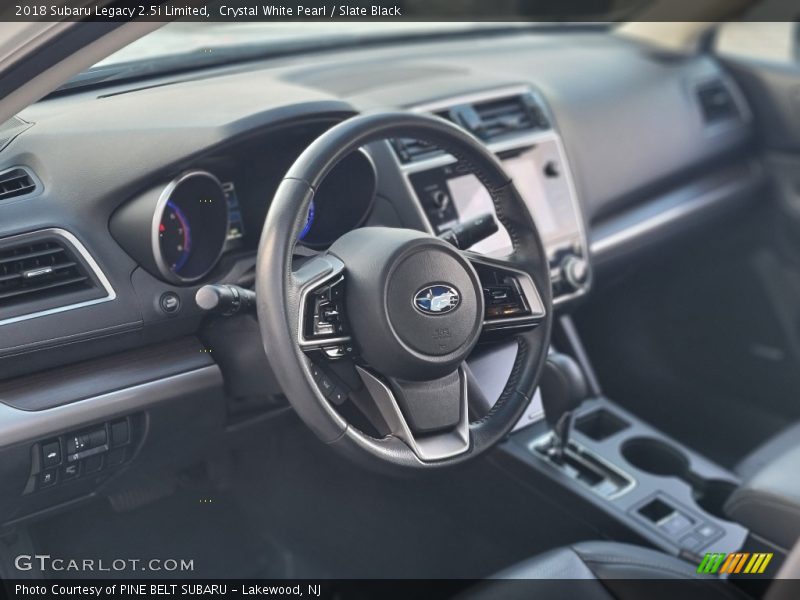 Crystal White Pearl / Slate Black 2018 Subaru Legacy 2.5i Limited