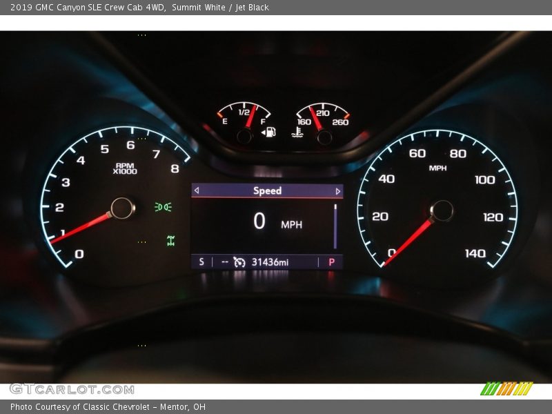 Summit White / Jet Black 2019 GMC Canyon SLE Crew Cab 4WD