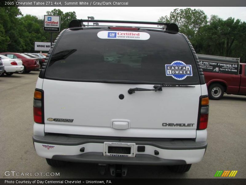 Summit White / Gray/Dark Charcoal 2005 Chevrolet Tahoe Z71 4x4