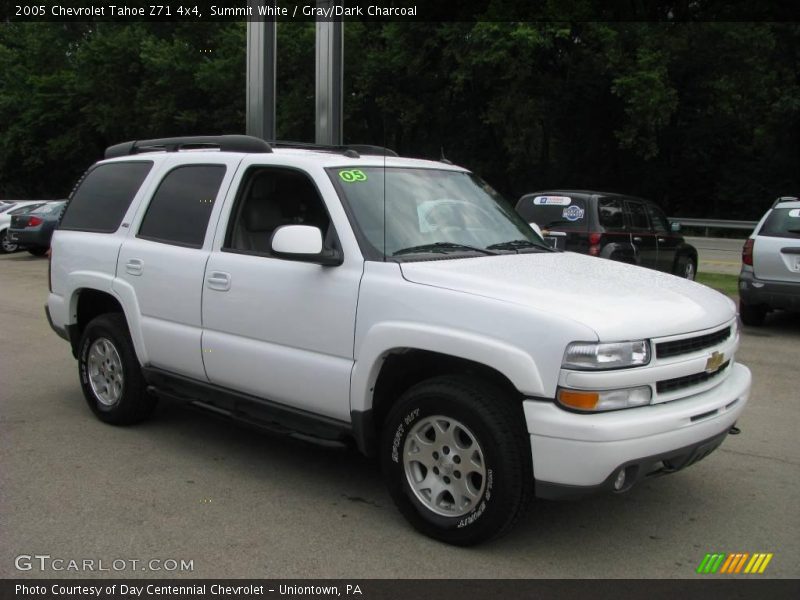 Summit White / Gray/Dark Charcoal 2005 Chevrolet Tahoe Z71 4x4