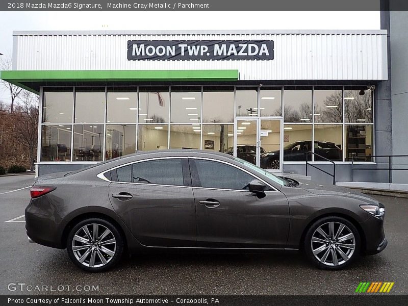 Machine Gray Metallic / Parchment 2018 Mazda Mazda6 Signature