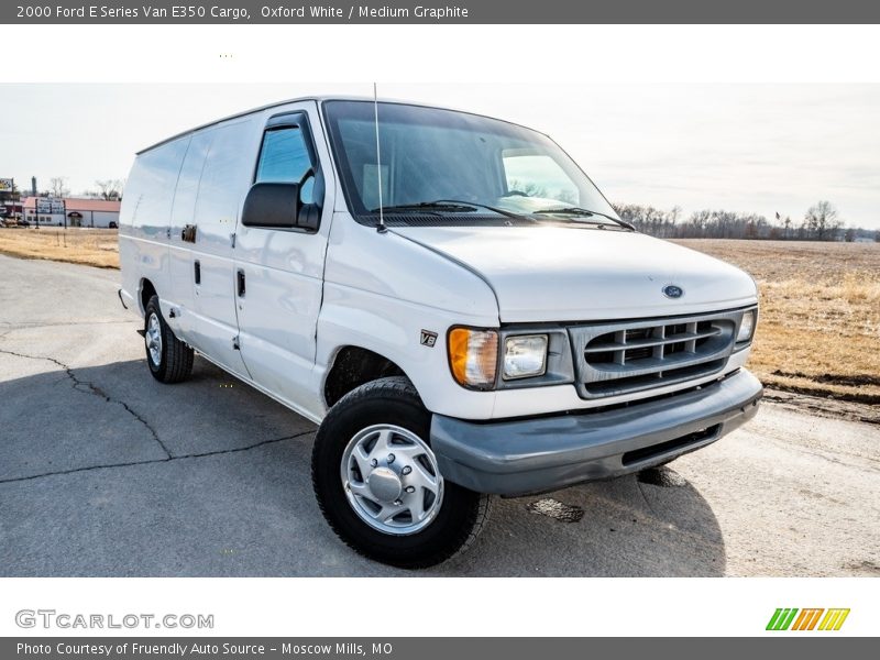 Oxford White / Medium Graphite 2000 Ford E Series Van E350 Cargo