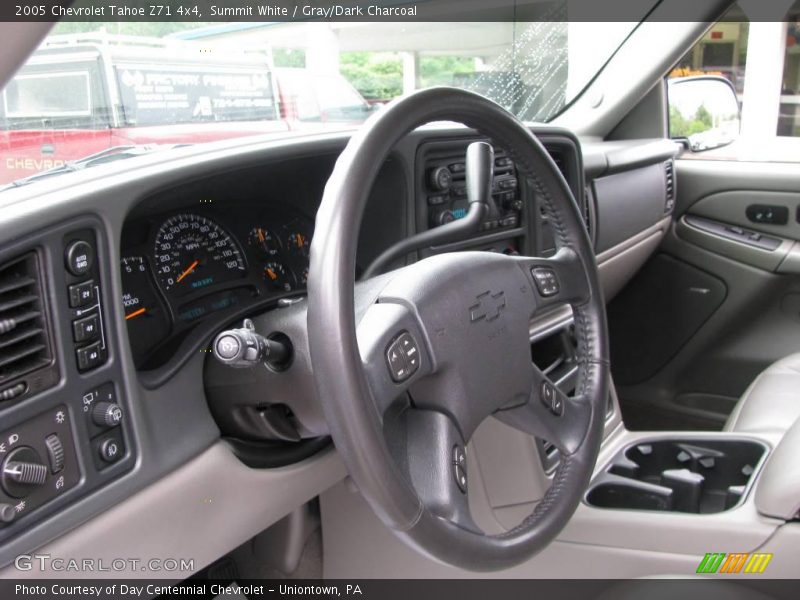 Summit White / Gray/Dark Charcoal 2005 Chevrolet Tahoe Z71 4x4