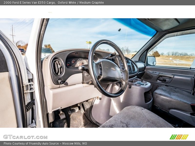 Oxford White / Medium Graphite 2000 Ford E Series Van E350 Cargo