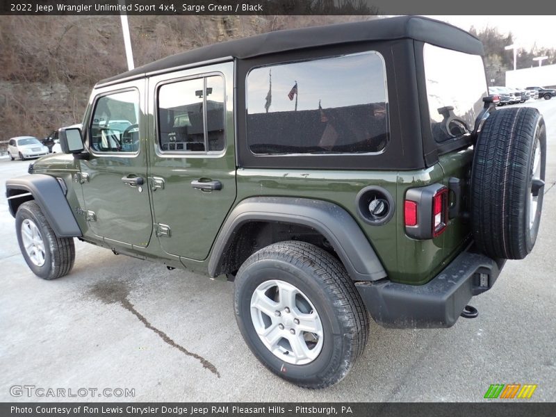 Sarge Green / Black 2022 Jeep Wrangler Unlimited Sport 4x4