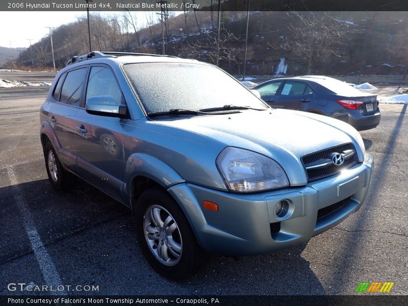 Nautical Blue Metallic / Gray 2006 Hyundai Tucson Limited 4x4