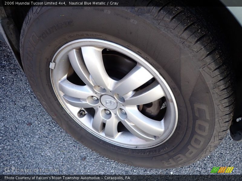 Nautical Blue Metallic / Gray 2006 Hyundai Tucson Limited 4x4