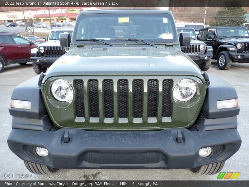 Sarge Green / Black 2022 Jeep Wrangler Unlimited Sport 4x4