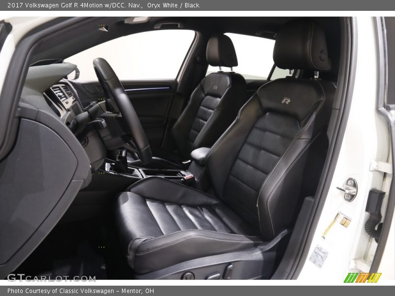 Front Seat of 2017 Golf R 4Motion w/DCC. Nav.
