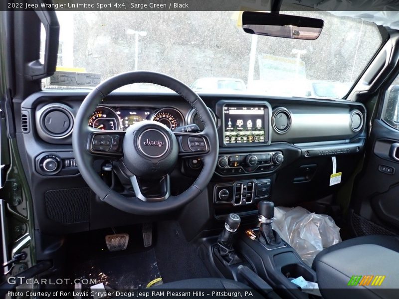 Dashboard of 2022 Wrangler Unlimited Sport 4x4