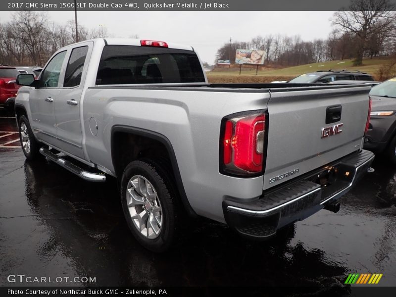 Quicksilver Metallic / Jet Black 2017 GMC Sierra 1500 SLT Double Cab 4WD