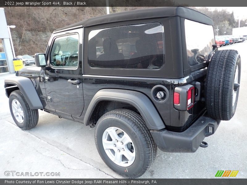 Black / Black 2022 Jeep Wrangler Sport 4x4