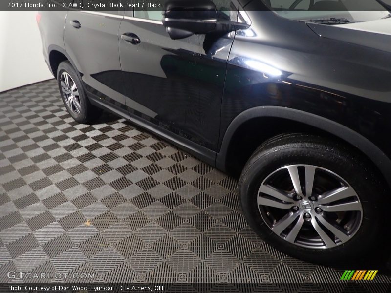 Crystal Black Pearl / Black 2017 Honda Pilot EX AWD