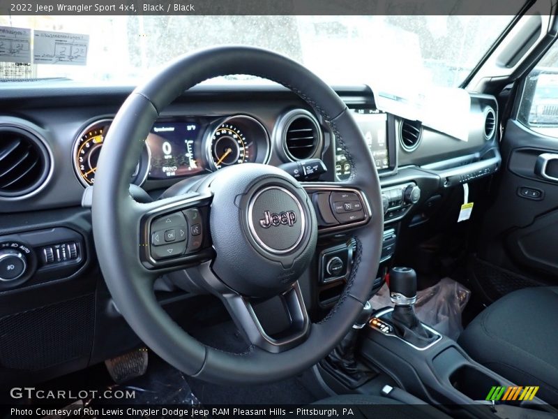 Dashboard of 2022 Wrangler Sport 4x4