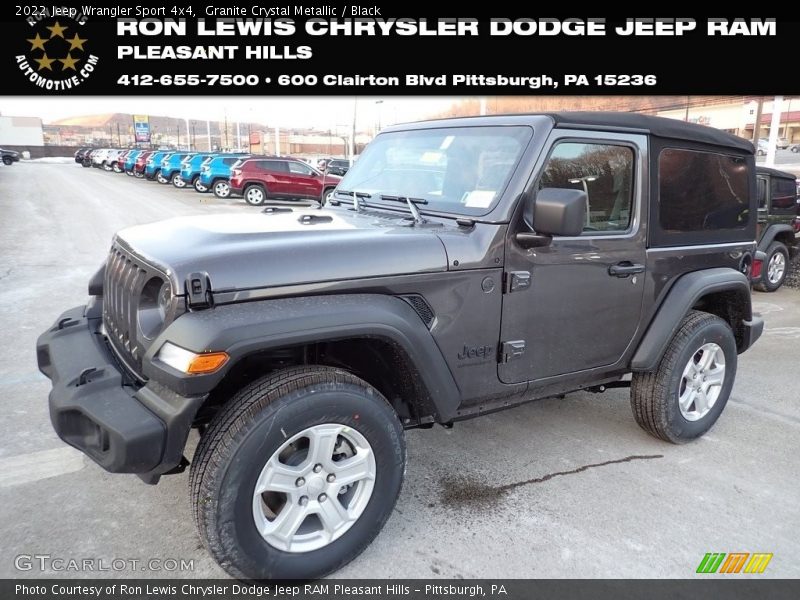 Granite Crystal Metallic / Black 2022 Jeep Wrangler Sport 4x4