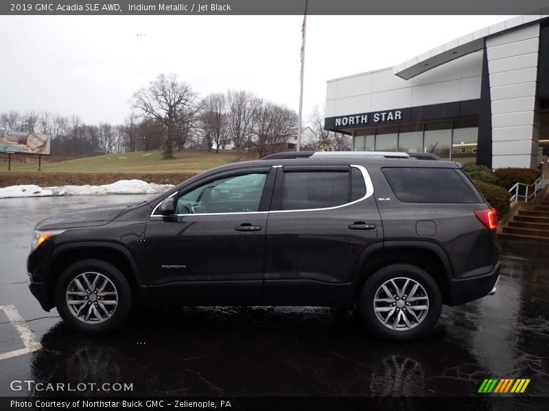 Iridium Metallic / Jet Black 2019 GMC Acadia SLE AWD