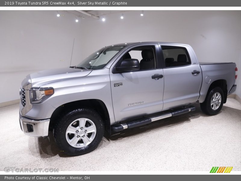Silver Sky Metallic / Graphite 2019 Toyota Tundra SR5 CrewMax 4x4