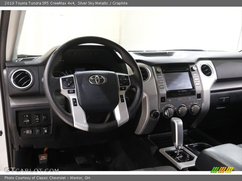 Silver Sky Metallic / Graphite 2019 Toyota Tundra SR5 CrewMax 4x4