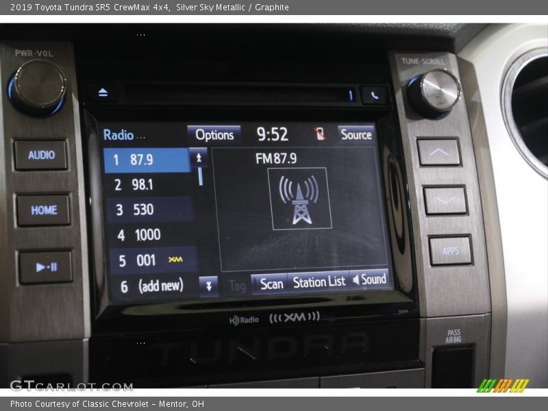 Silver Sky Metallic / Graphite 2019 Toyota Tundra SR5 CrewMax 4x4