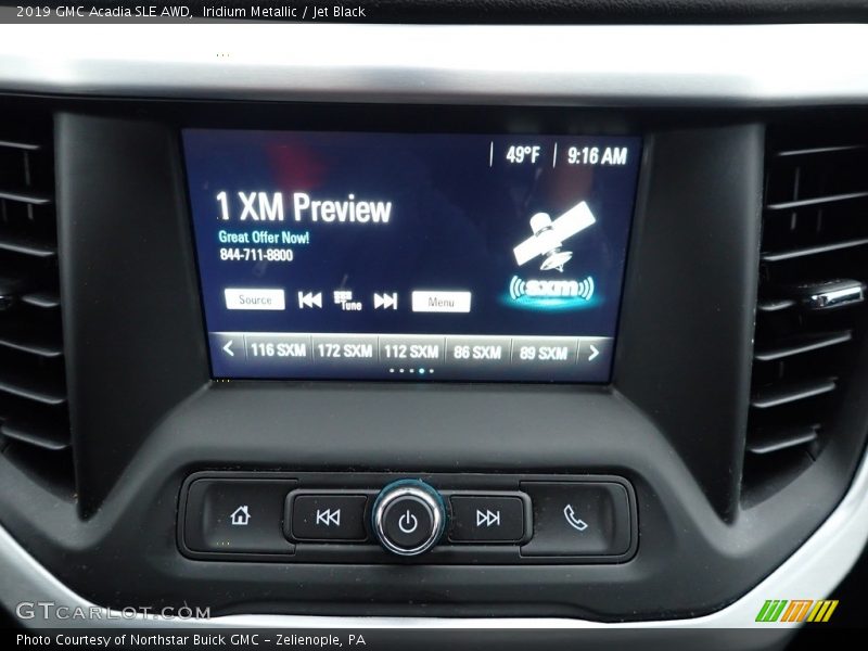 Iridium Metallic / Jet Black 2019 GMC Acadia SLE AWD