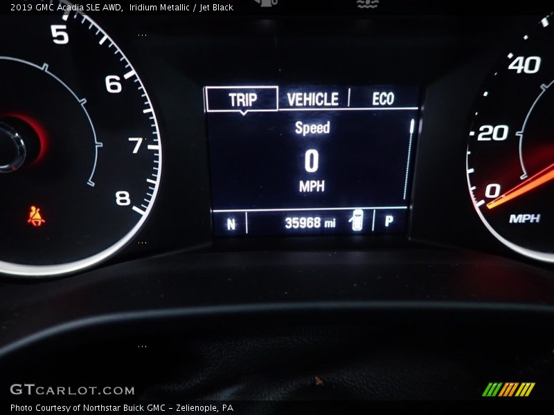 Iridium Metallic / Jet Black 2019 GMC Acadia SLE AWD