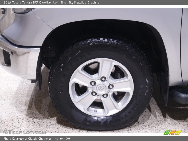 Silver Sky Metallic / Graphite 2019 Toyota Tundra SR5 CrewMax 4x4