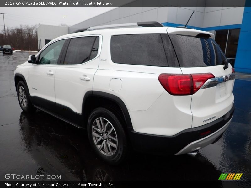 White Frost Tricoat / Jet Black 2019 GMC Acadia SLE AWD