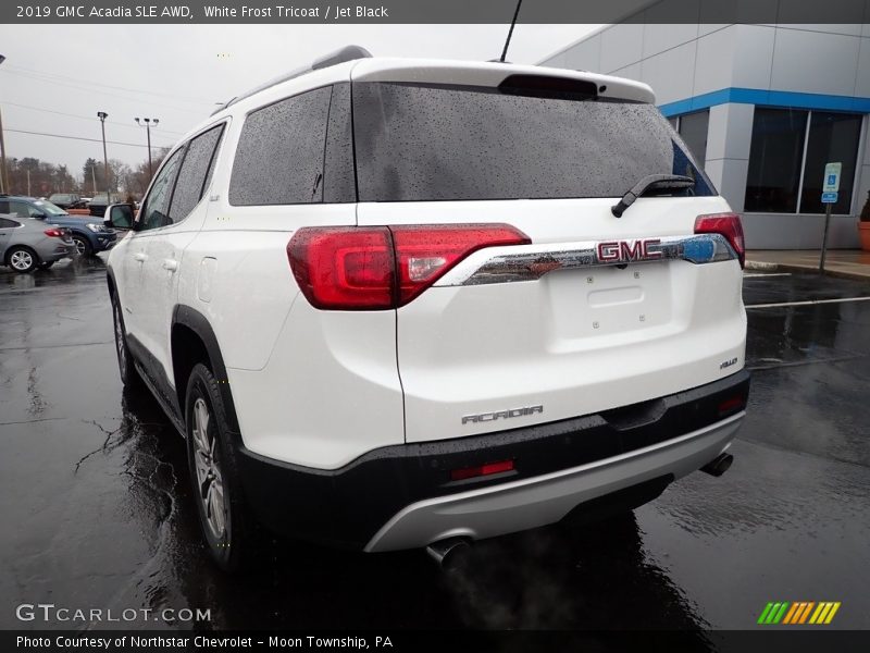 White Frost Tricoat / Jet Black 2019 GMC Acadia SLE AWD