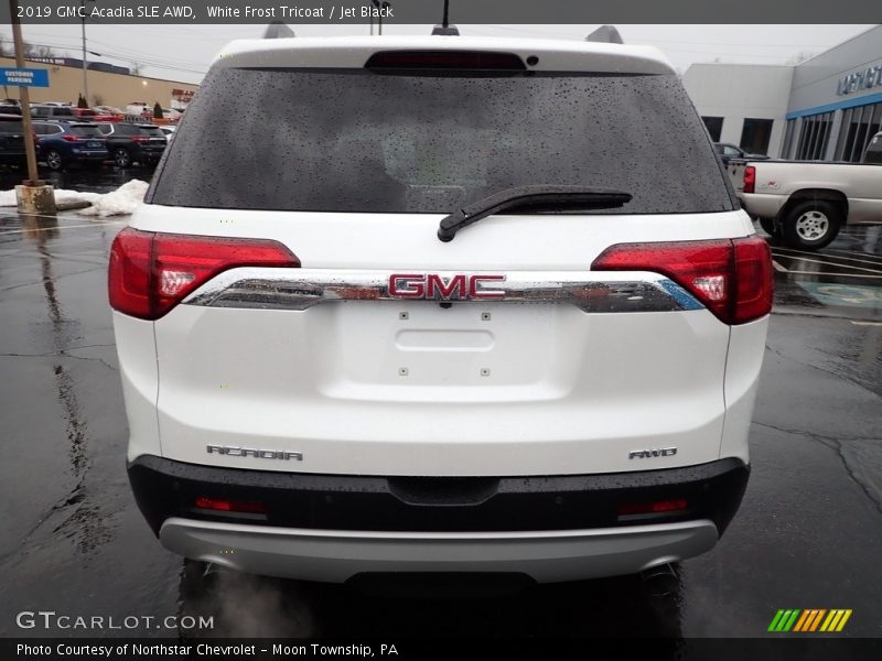 White Frost Tricoat / Jet Black 2019 GMC Acadia SLE AWD