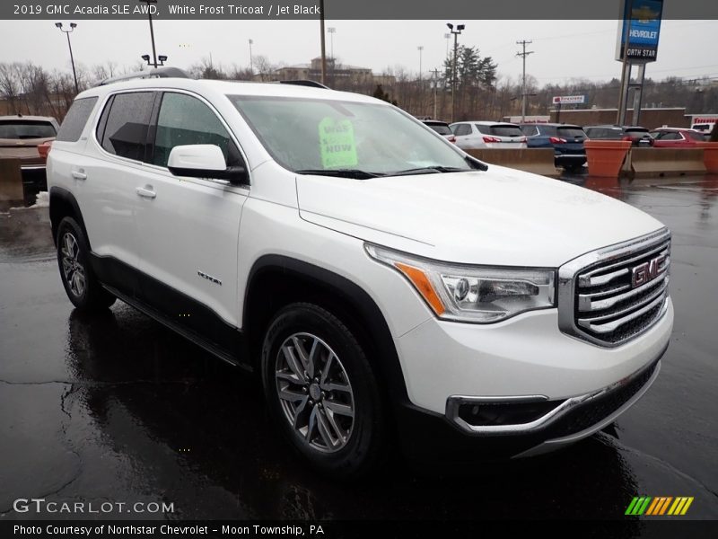 White Frost Tricoat / Jet Black 2019 GMC Acadia SLE AWD
