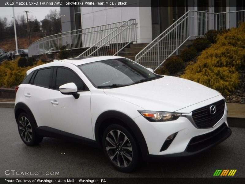Snowflake White Pearl Mica / Black 2019 Mazda CX-3 Touring AWD