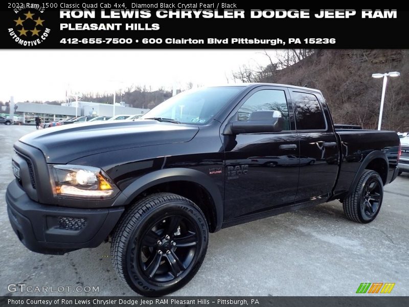 Diamond Black Crystal Pearl / Black 2022 Ram 1500 Classic Quad Cab 4x4