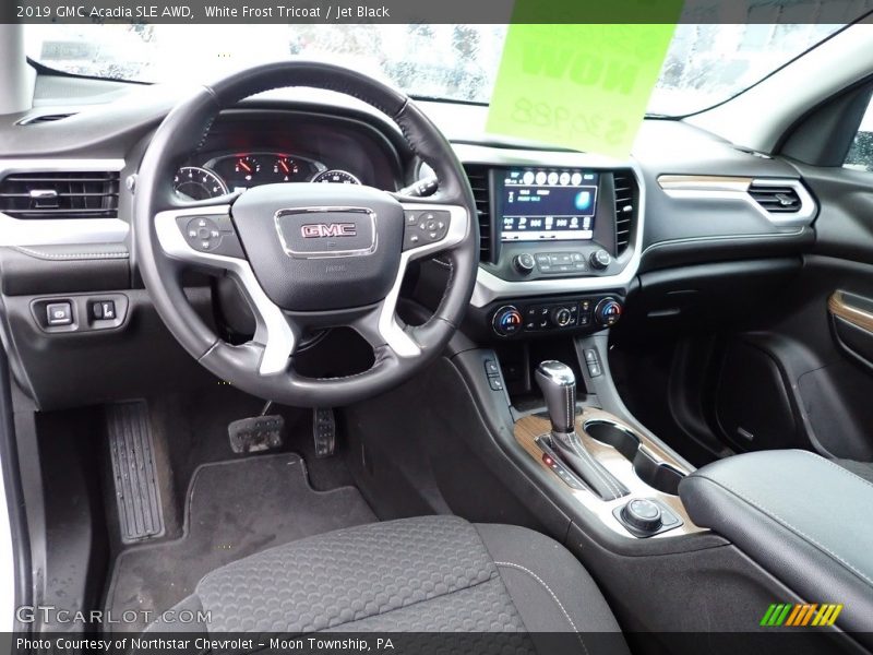 White Frost Tricoat / Jet Black 2019 GMC Acadia SLE AWD