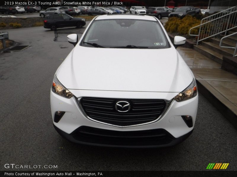 Snowflake White Pearl Mica / Black 2019 Mazda CX-3 Touring AWD