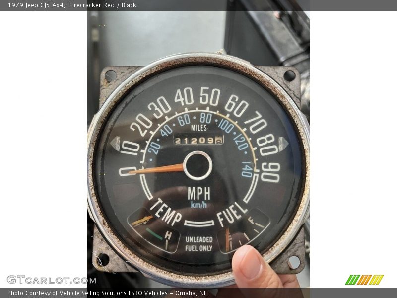 Firecracker Red / Black 1979 Jeep CJ5 4x4