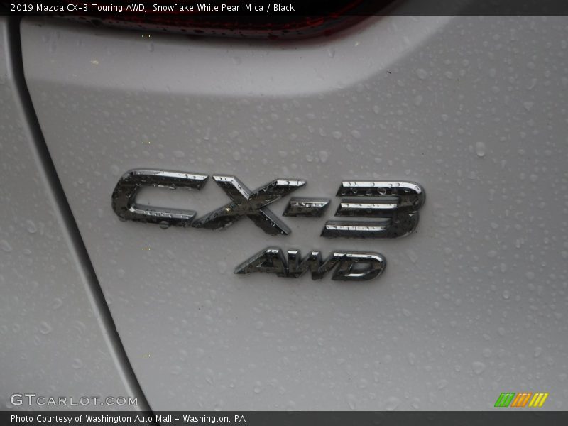 Snowflake White Pearl Mica / Black 2019 Mazda CX-3 Touring AWD