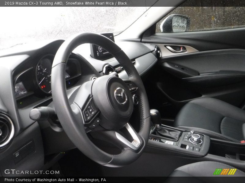 Snowflake White Pearl Mica / Black 2019 Mazda CX-3 Touring AWD