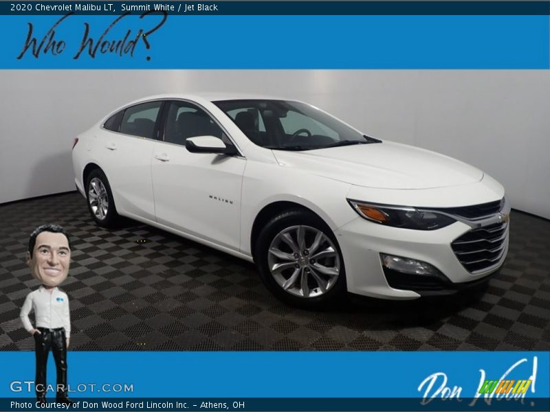 Summit White / Jet Black 2020 Chevrolet Malibu LT