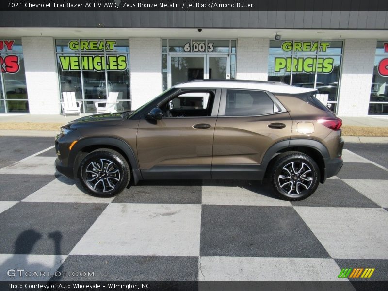 Zeus Bronze Metallic / Jet Black/Almond Butter 2021 Chevrolet TrailBlazer ACTIV AWD