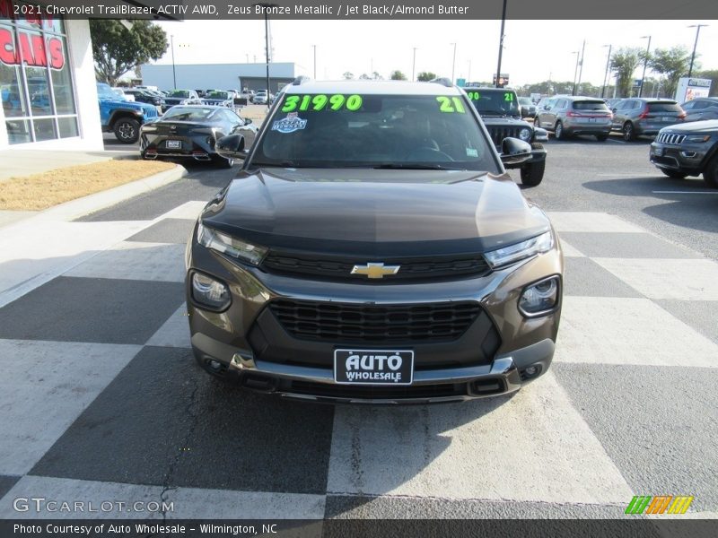 Zeus Bronze Metallic / Jet Black/Almond Butter 2021 Chevrolet TrailBlazer ACTIV AWD