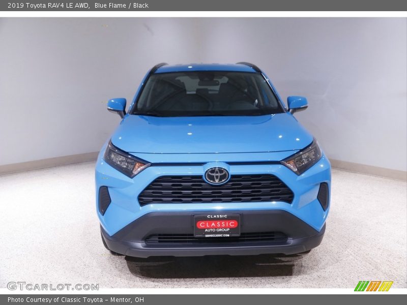 Blue Flame / Black 2019 Toyota RAV4 LE AWD