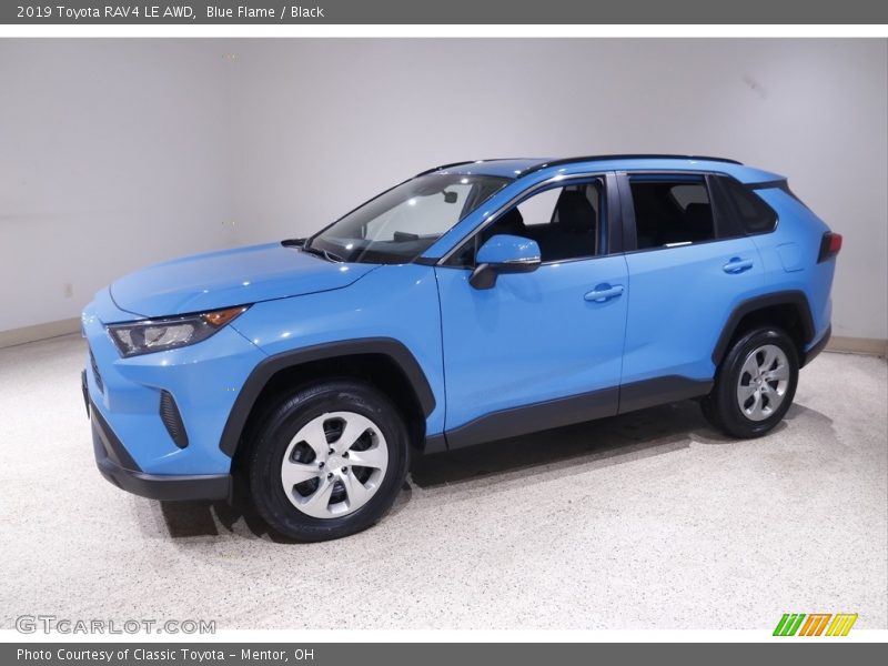 Blue Flame / Black 2019 Toyota RAV4 LE AWD