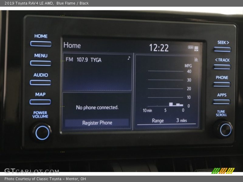 Blue Flame / Black 2019 Toyota RAV4 LE AWD
