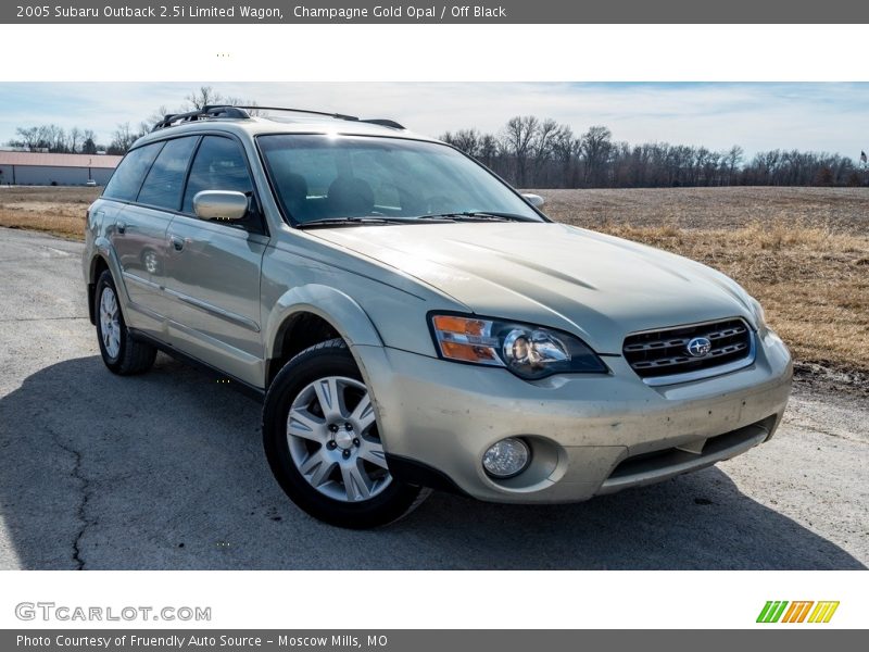 Champagne Gold Opal / Off Black 2005 Subaru Outback 2.5i Limited Wagon
