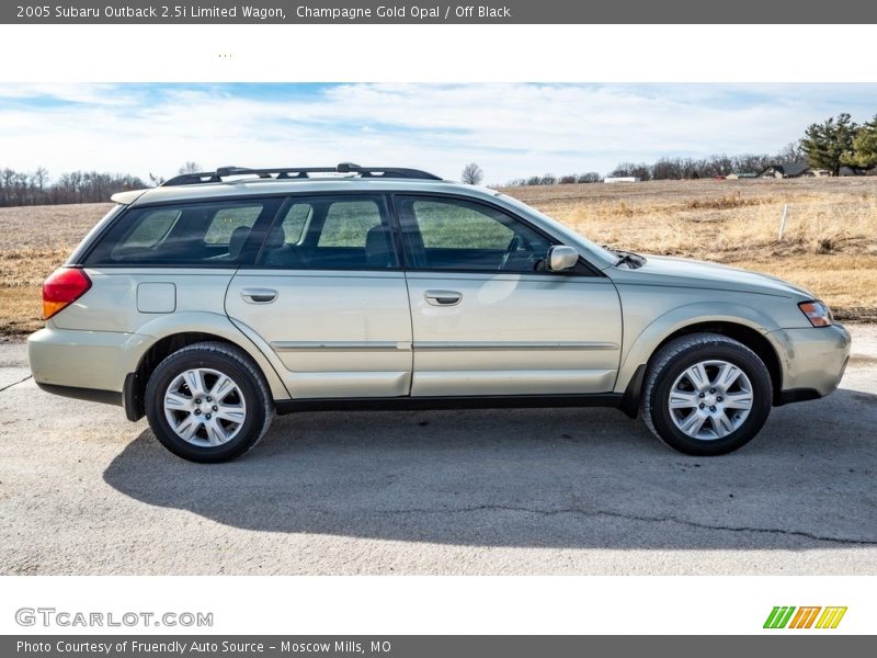 Champagne Gold Opal / Off Black 2005 Subaru Outback 2.5i Limited Wagon