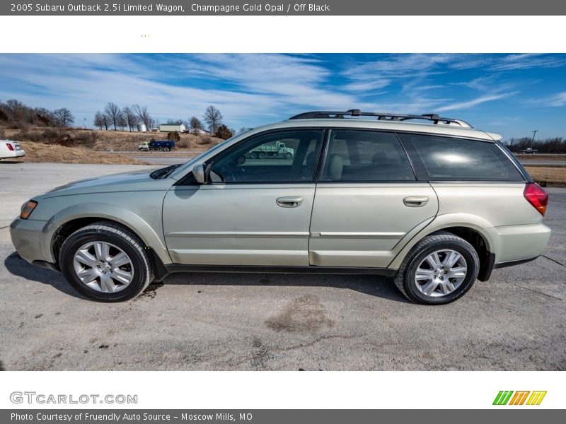 Champagne Gold Opal / Off Black 2005 Subaru Outback 2.5i Limited Wagon