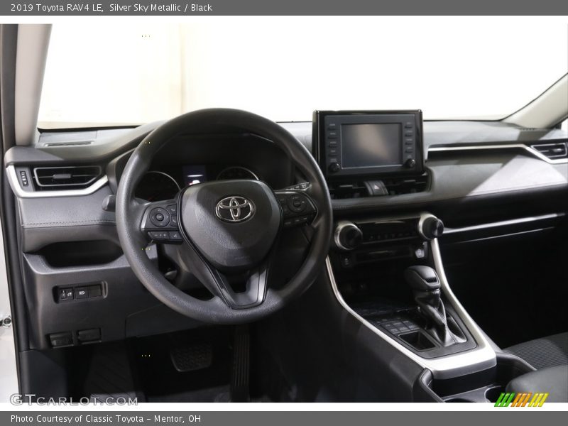 Silver Sky Metallic / Black 2019 Toyota RAV4 LE