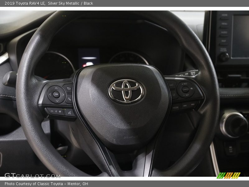 Silver Sky Metallic / Black 2019 Toyota RAV4 LE