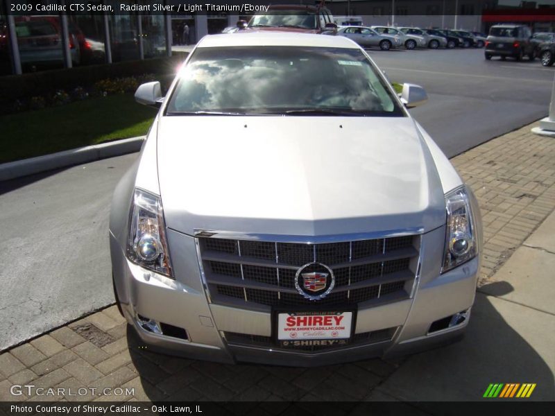 Radiant Silver / Light Titanium/Ebony 2009 Cadillac CTS Sedan